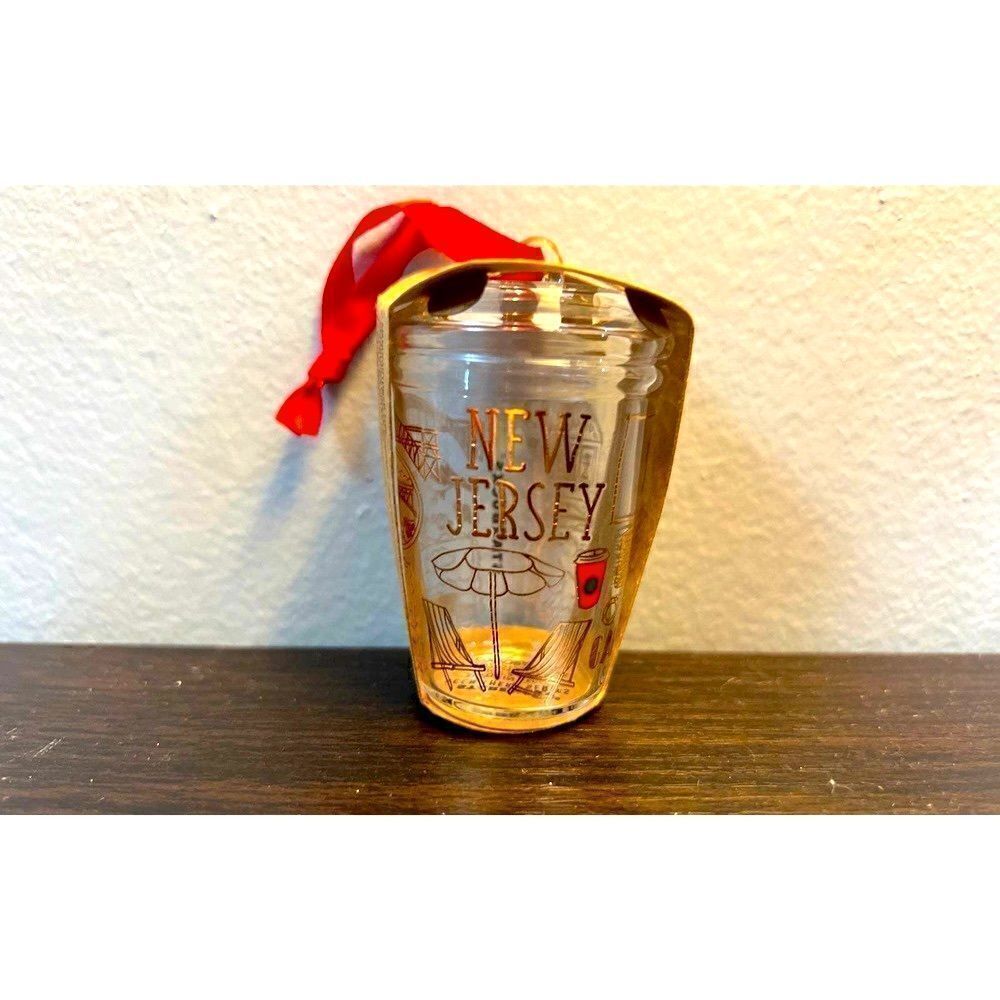 STARBUCKS BEEN THERE SERIES - NEW JERSEY - 2021 GLASS ORNAMENT - HTF! - RARE!